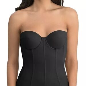 Dominique Black Strapless Shapewear Corset